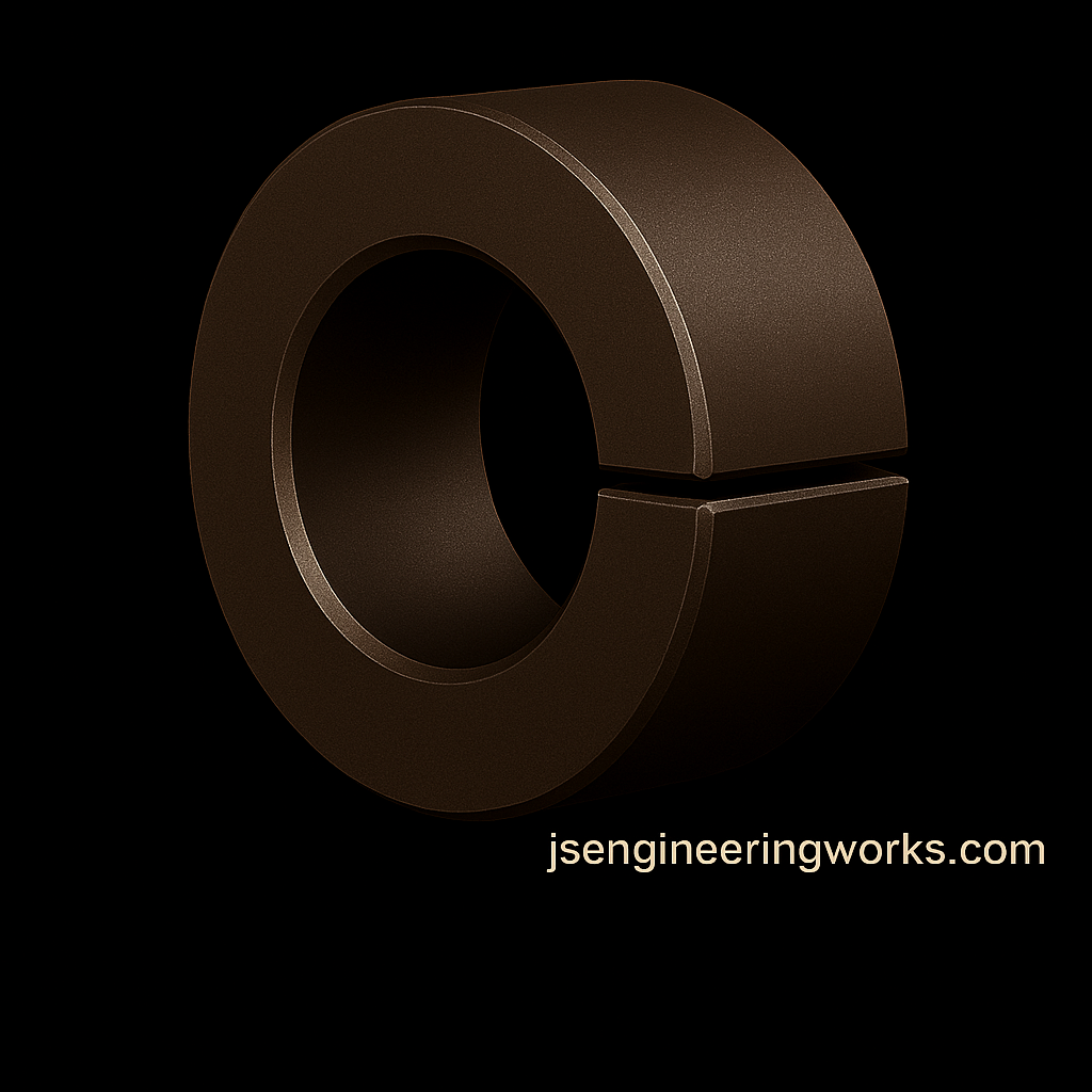 Split locking ring for easy installation without shaft disassembly by JSE